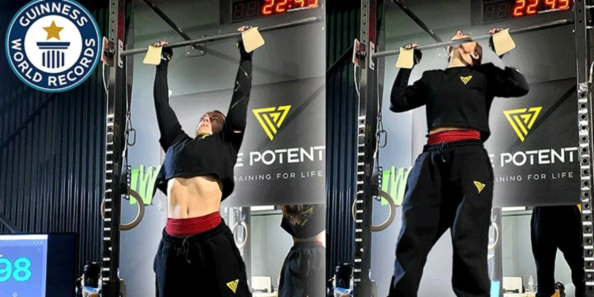 pull-up world record, Olivia Australia, women’s fitness achievement